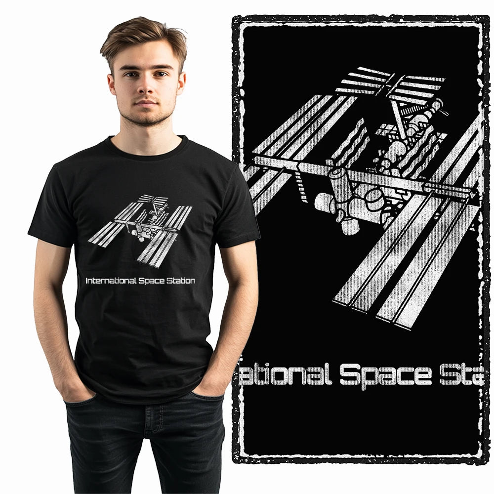 Men's Astronaut Moon Print Graphic T-Shirt