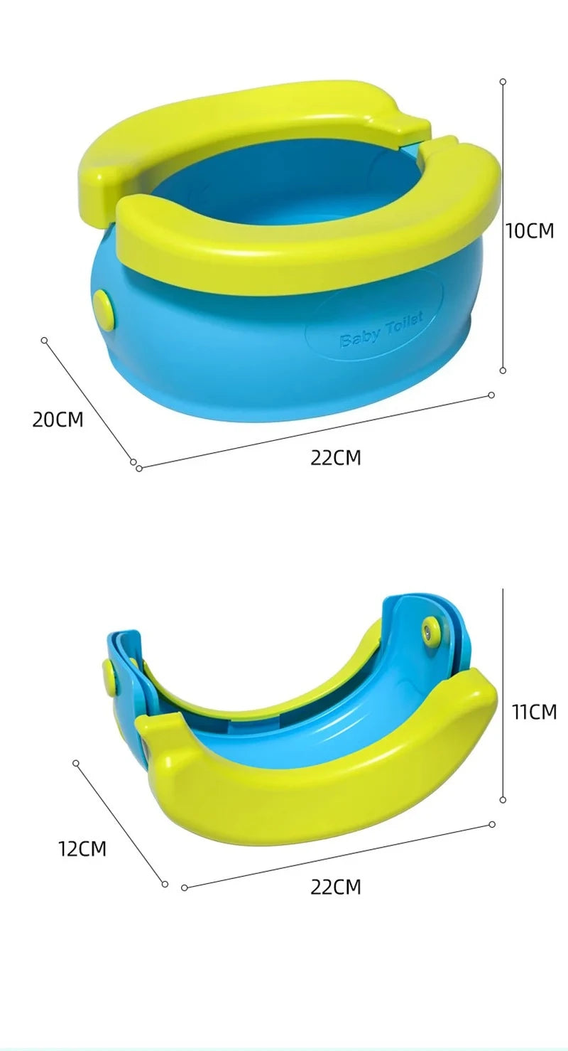 Travel Folding Baby Potty, Portable Kids Toilet Urinal, Compact Potty Training Seat, Lightweight Travel Essential for Toddler Bo
