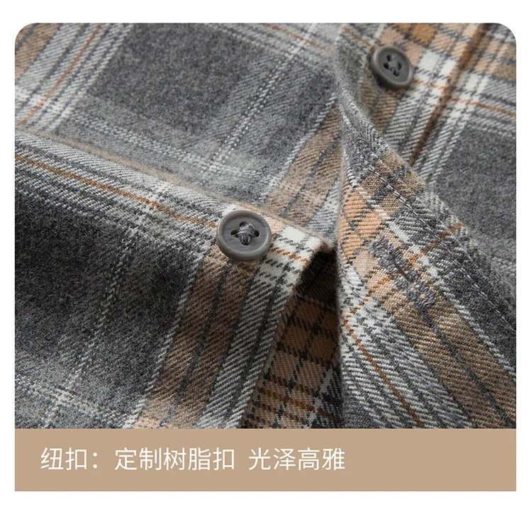 Men's Anti-Wrinkle Flannel Plaid Shirt