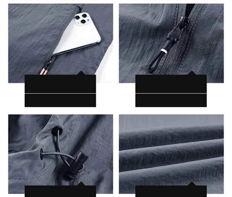 Men's Ultralight Hooded Sun Protection Jacket