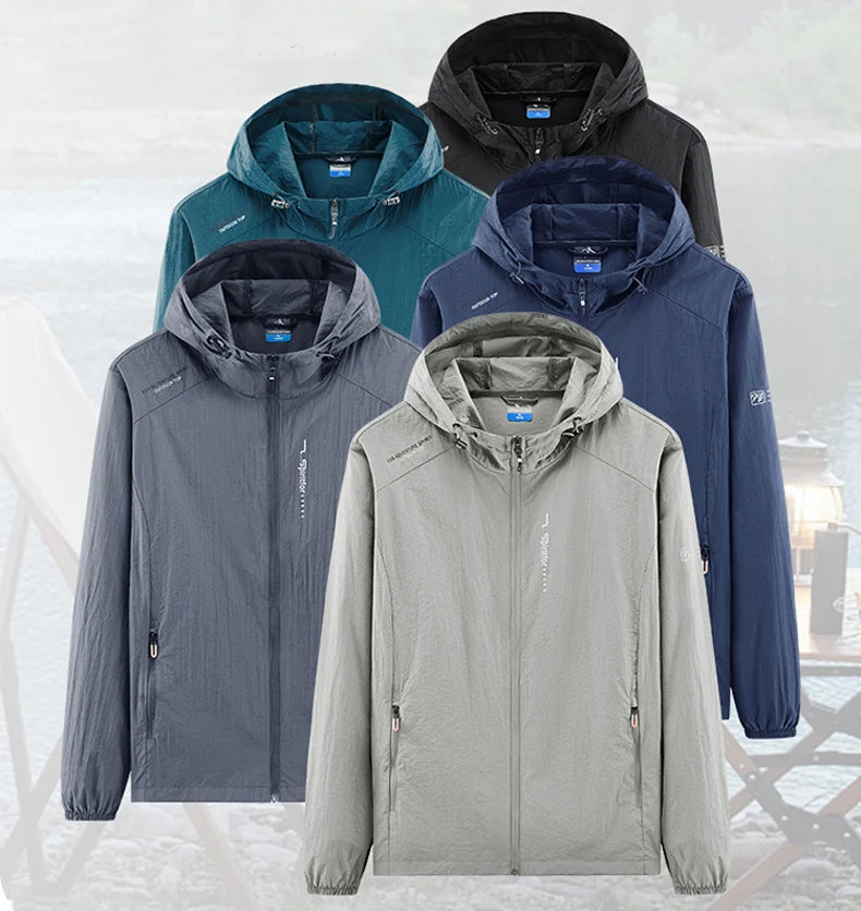 Men's Ultralight Hooded Sun Protection Jacket