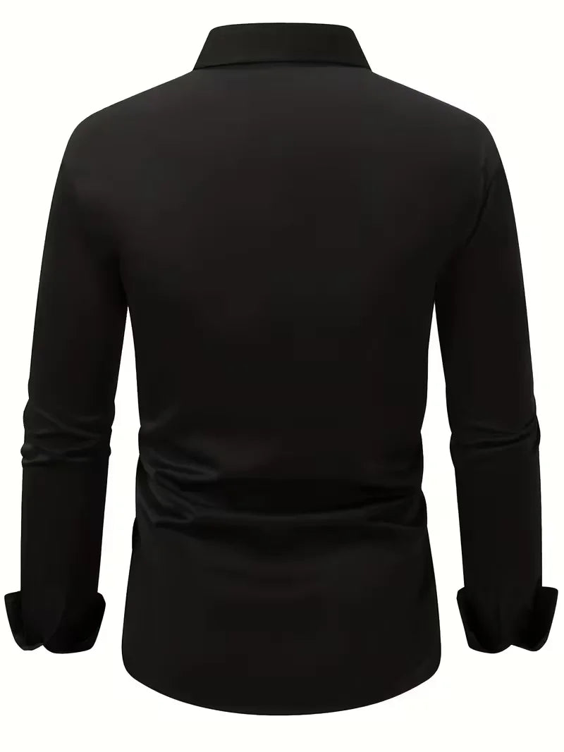 Men's Breathable Long Sleeve Formal Shirt