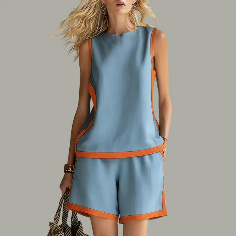 Women's Loose Casual Vacation Shorts Set