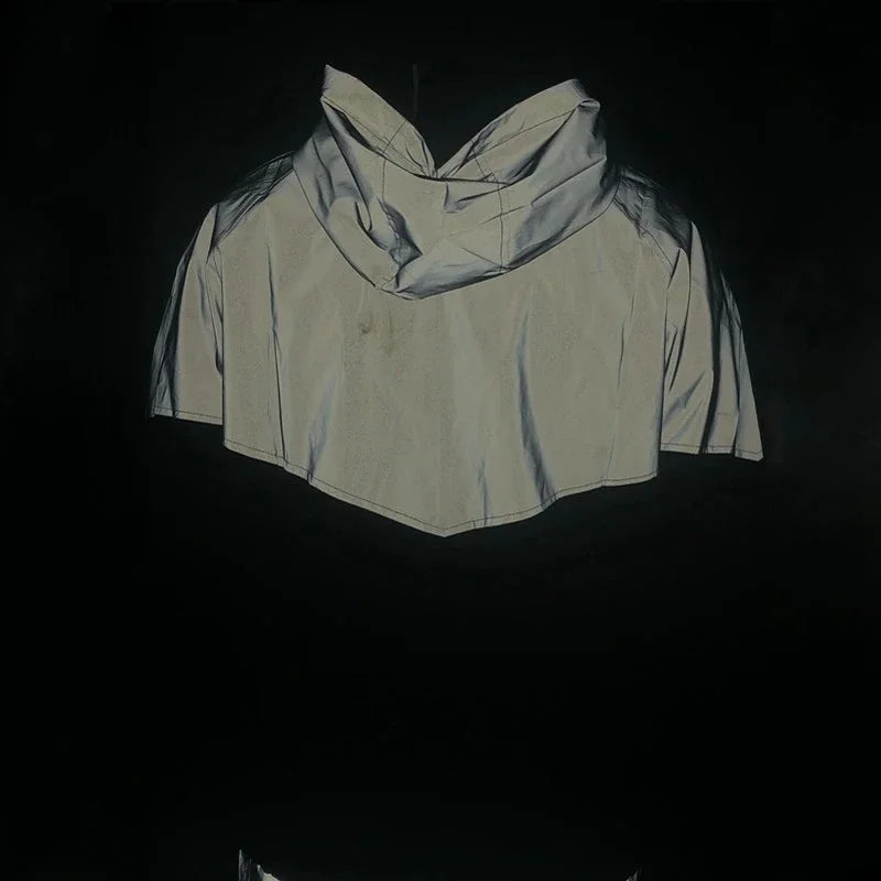 Men's Reflective Patchwork Waterproof Jacket