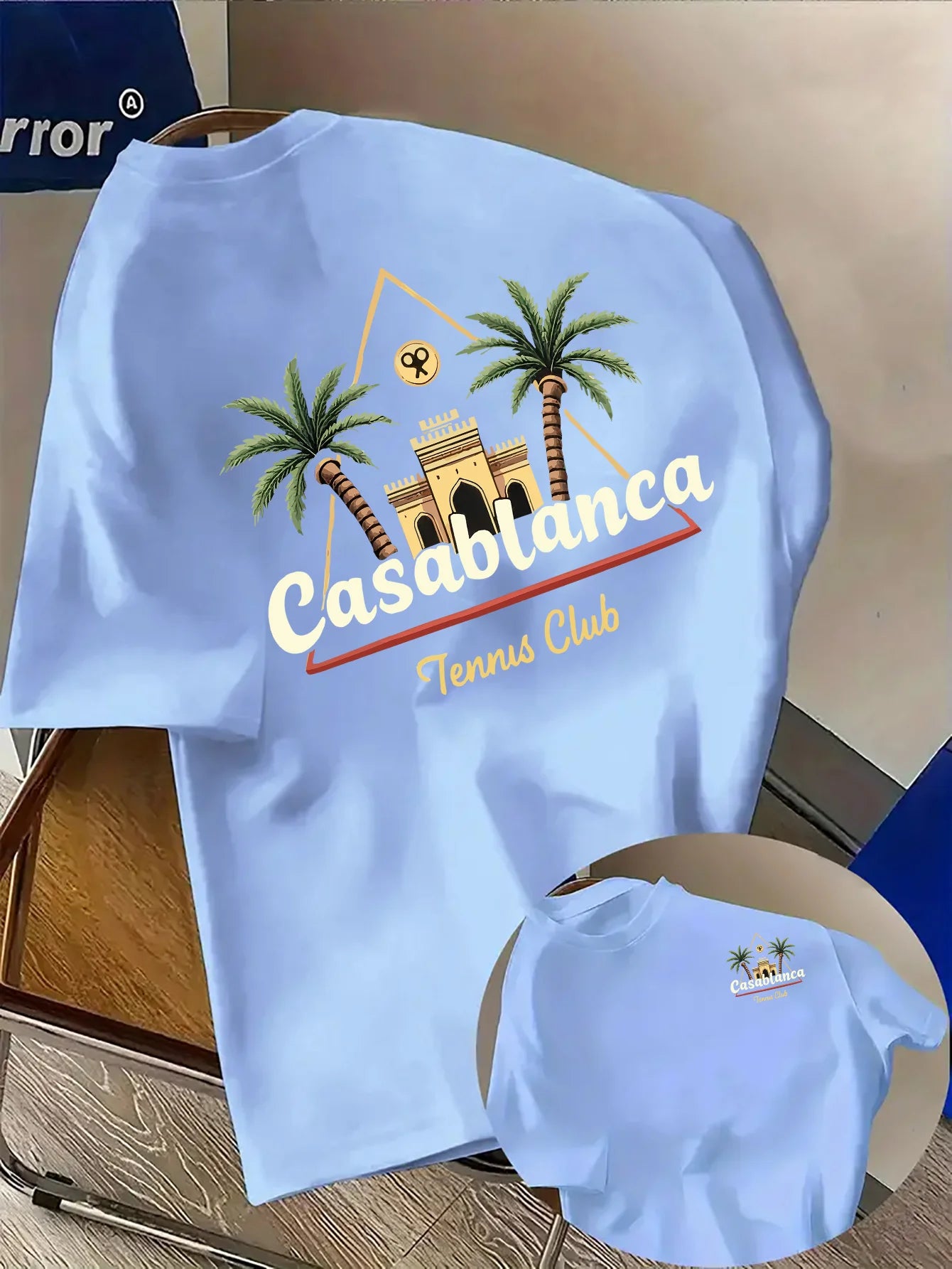 Men's Tropical Palm Tree Print T-Shirt