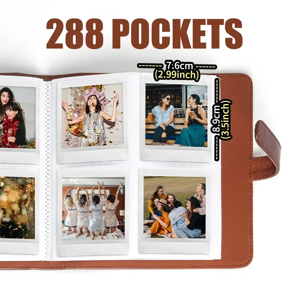 1 pc, 288 pockets Photo Album for Instax Square SQ1/SQ6/SQ10/SQ20/SQ40 Camera Kodak Mini 3 Square,Mini Shot 3 Square