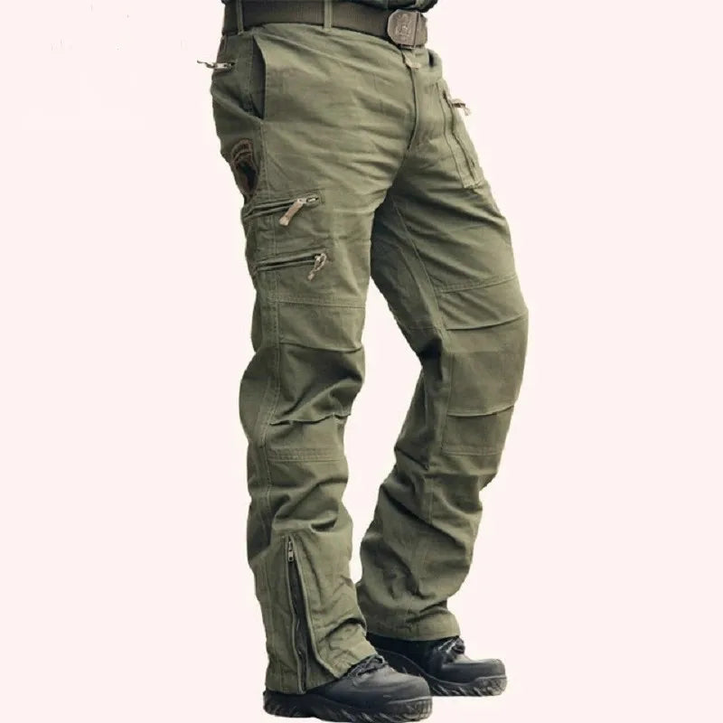 Men's Multi-Pocket Camo Cargo Pants