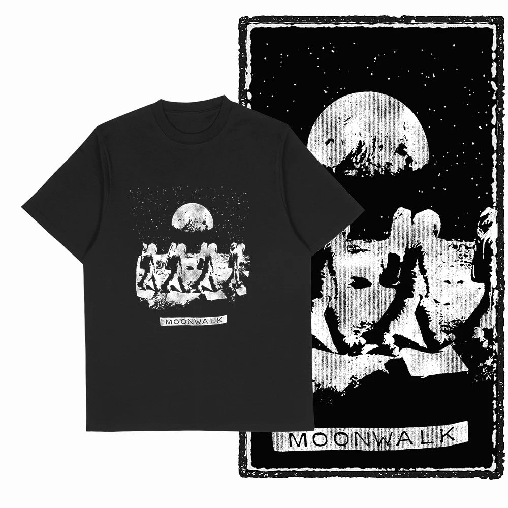 Men's Astronaut Moon Print Graphic T-Shirt