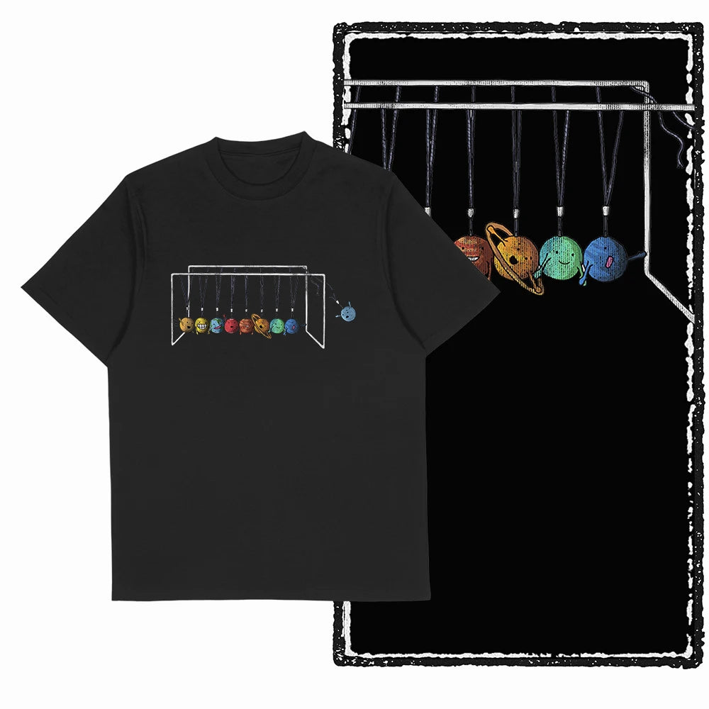 Men's Astronaut Moon Print Graphic T-Shirt