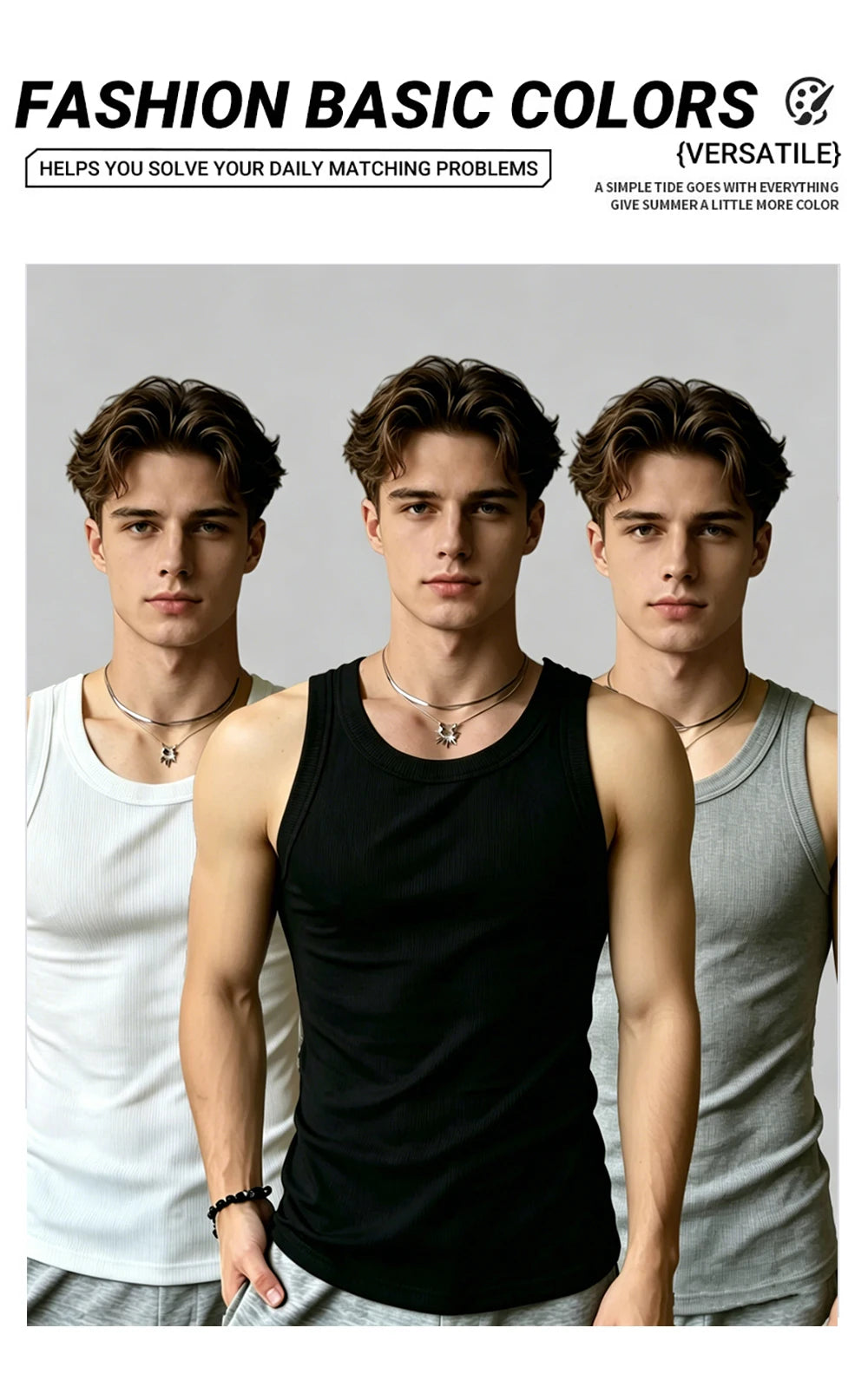 Men's Custom Graphic Sleeveless Tank Top