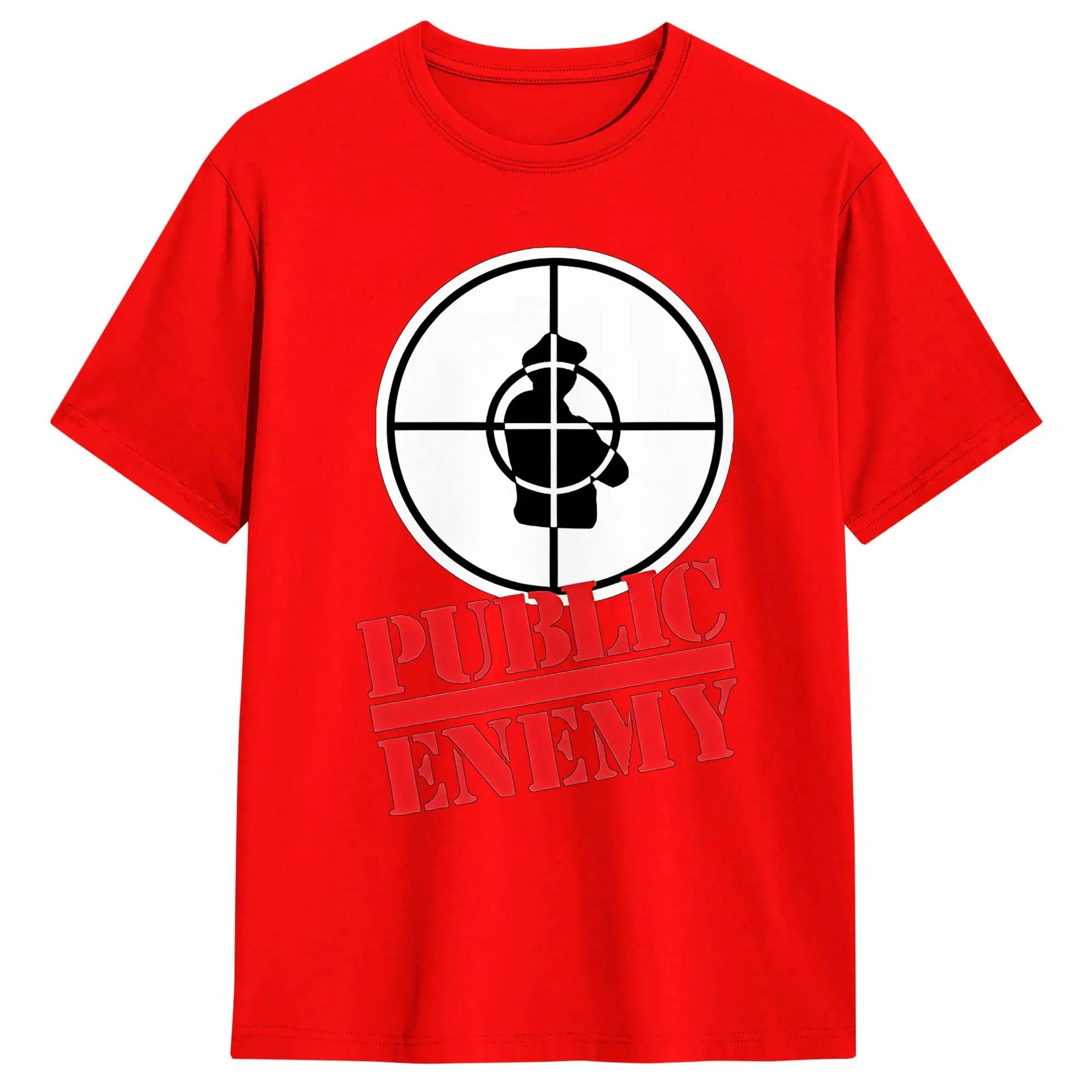 US Rap Team Public Enemy  T Shirt Men  Y2K Funny T Shirts Summer O-Neck Harajuku Tee Shirt Hot Sale Oversized Clothing