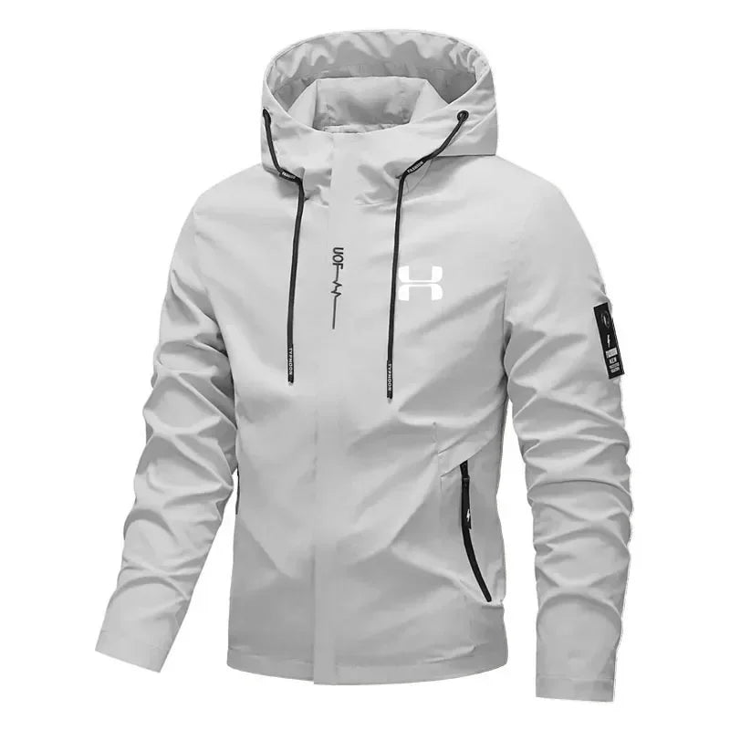 Men's Hooded Zip-Up Windbreaker
