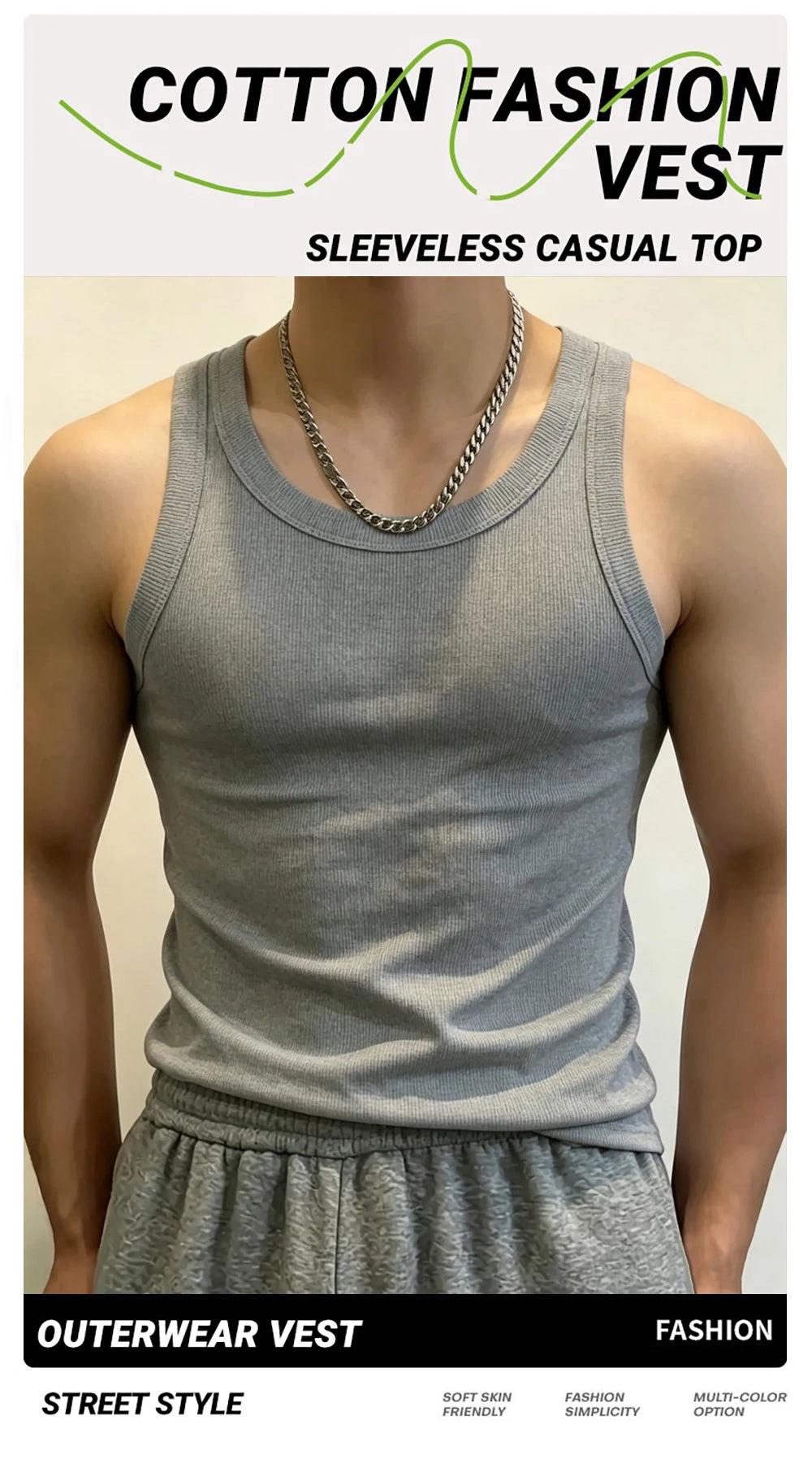 Men's Custom Graphic Sleeveless Tank Top