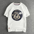American Retro Motorcycle Print T-Shirt