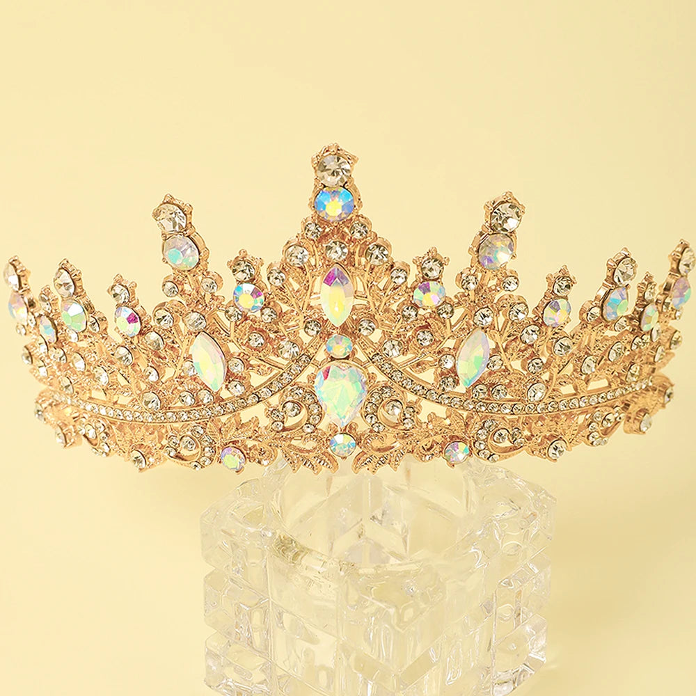 1 Piece of Multi-Color Crown Headband Suitable for Girls to Wear at Birthday Parties and Wedding Performances
