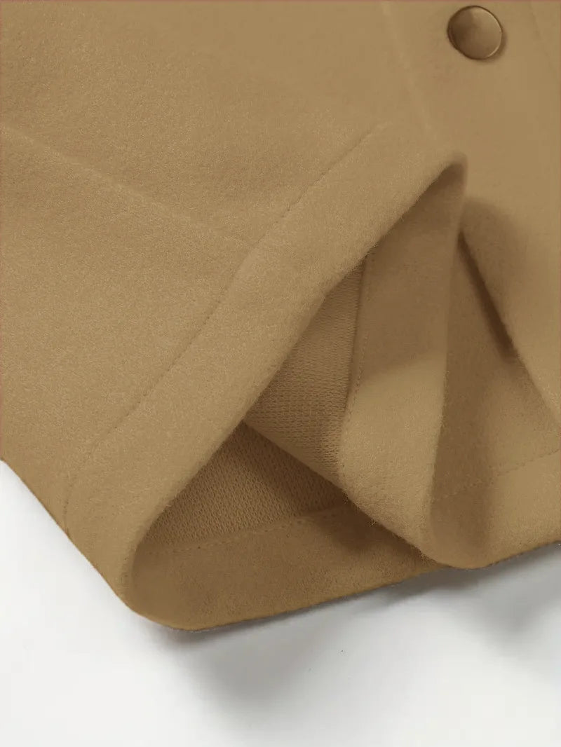 Men's Lapel Woolen Jacket