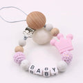 Baby Pacifier Clips Dummy Nipples Holder Clip Chain Silicone crown Newborn Teething Toy Accessories