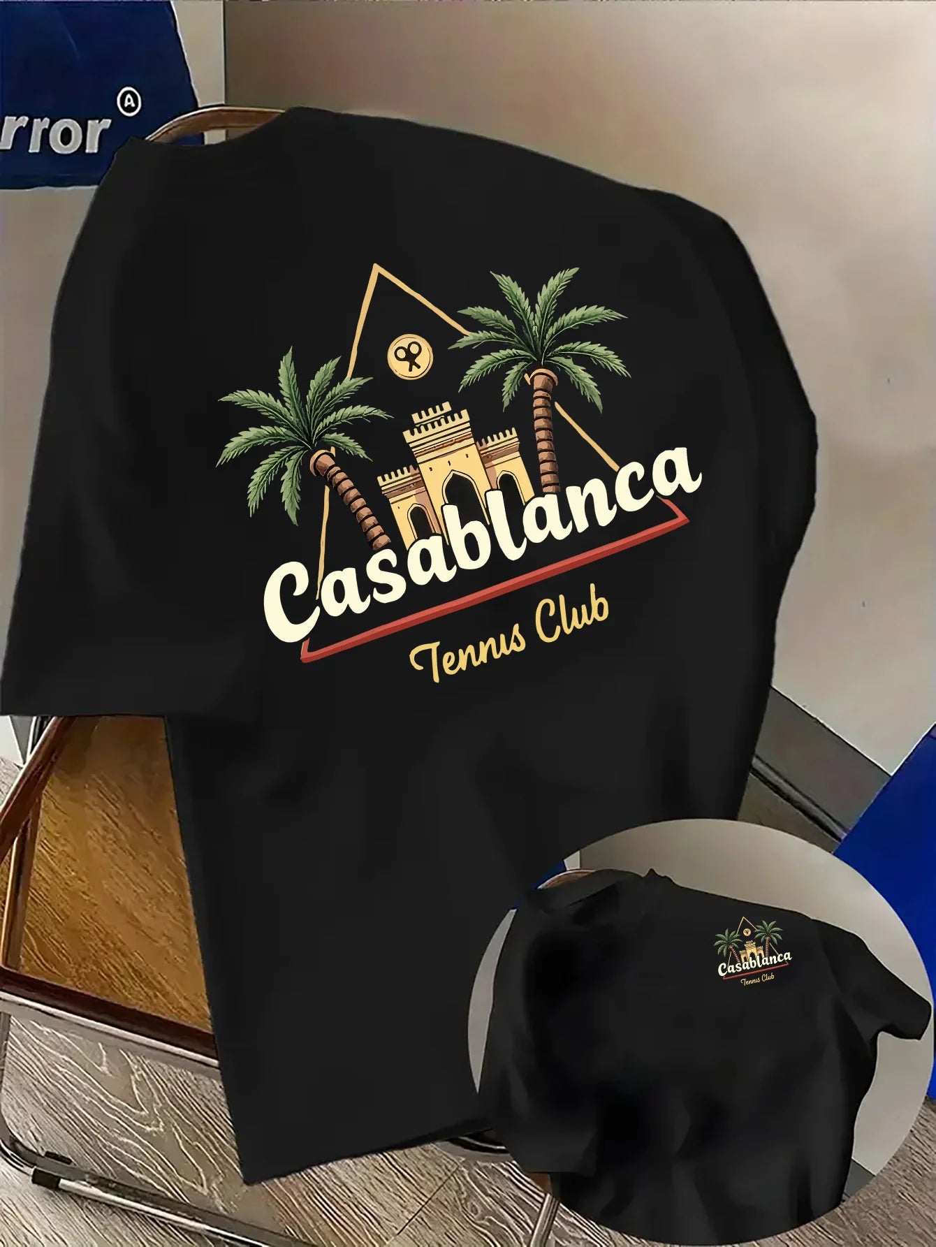 Men's Tropical Palm Tree Print T-Shirt