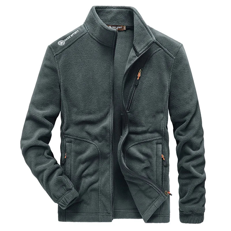 Men's Waterproof Fleece Multi-Pocket Jacket