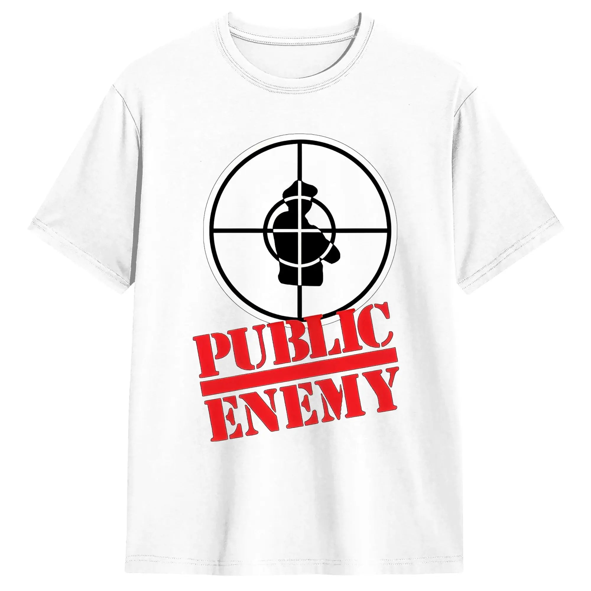 US Rap Team Public Enemy  T Shirt Men  Y2K Funny T Shirts Summer O-Neck Harajuku Tee Shirt Hot Sale Oversized Clothing