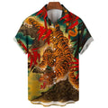 Men's 3D Tiger Dragon Hawaiian Shirt