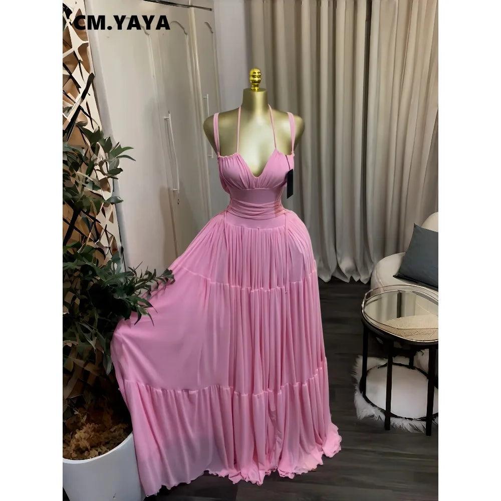 Women's Halter Strapless Long Maxi Dress