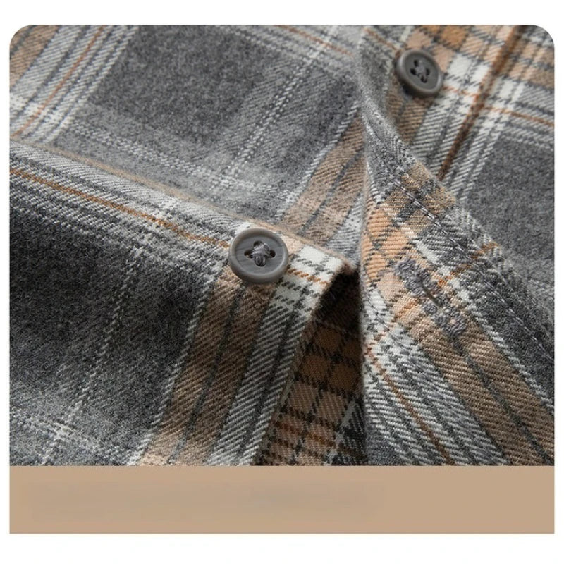 Men's Anti-Wrinkle Flannel Plaid Shirt