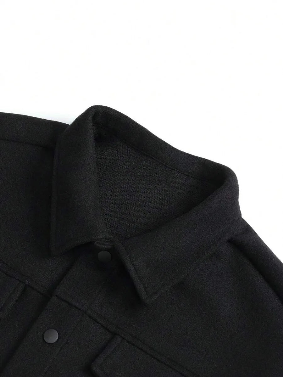 Men's Lapel Woolen Jacket
