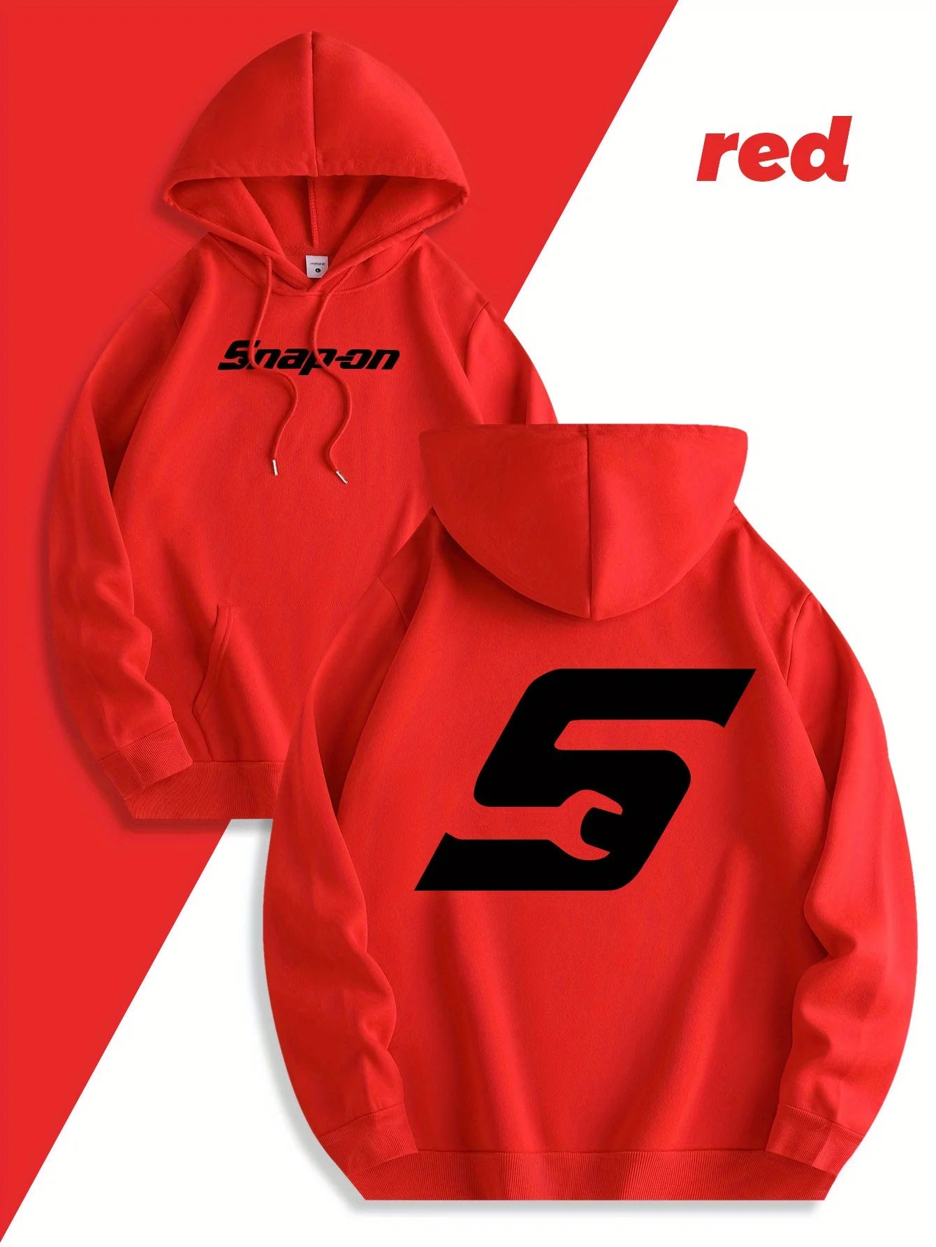 Snap-On Logo Pullover Hoodie