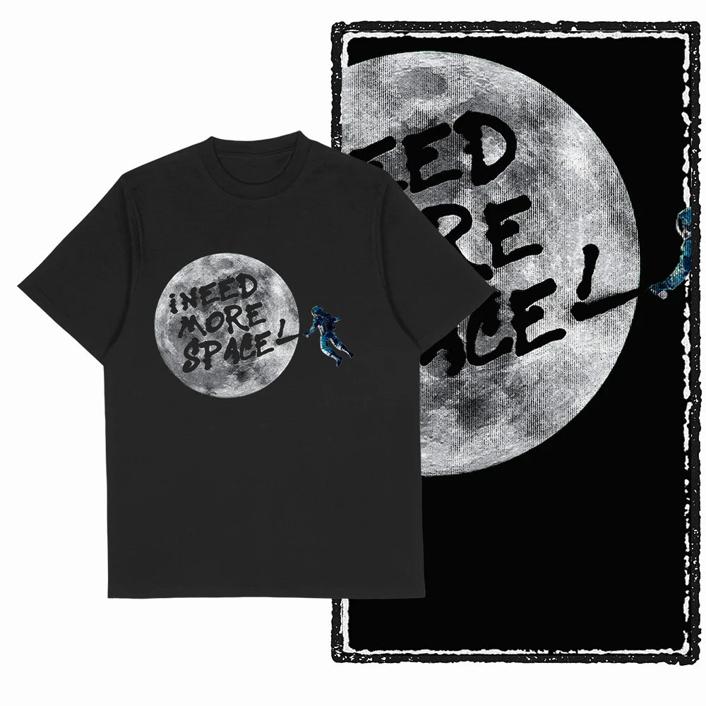 Men's Astronaut Moon Print Graphic T-Shirt