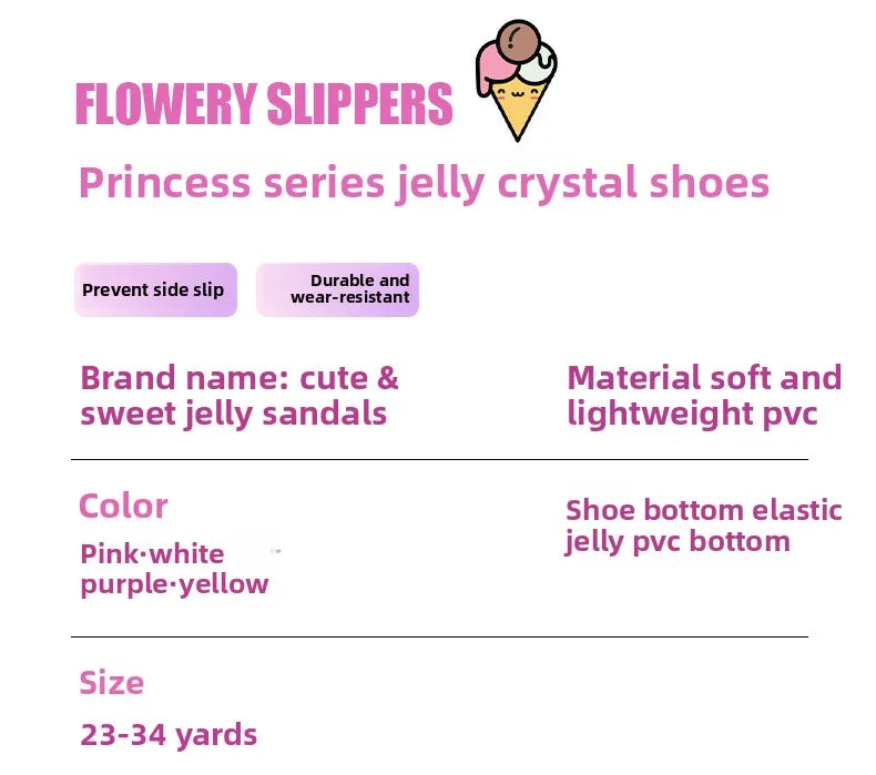 2026 Children's Transparent Crystal Jelly Sandals Soft Non-Slip Sole Princess Roman Style for Summer Cute Kids Footwear