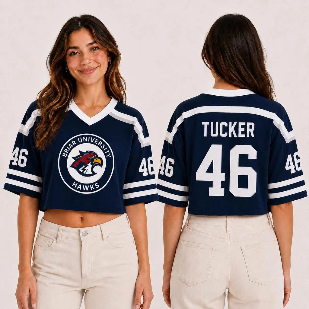 Briar University Hawks Crop Hockey Jersey