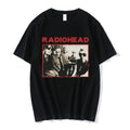 Vintage Classic Radiohead Tees North America Tour Rock Tshirt  Hip Hop Street Casual Top Sleeved Harajuku Streetwear Tops Tees