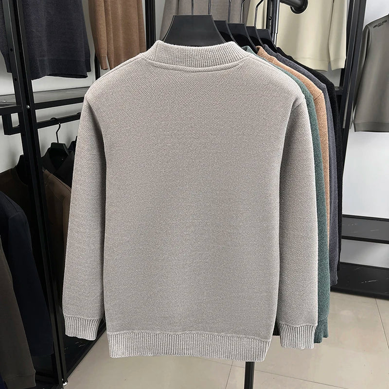 Men's Embroidered Knit Pullover Sweater