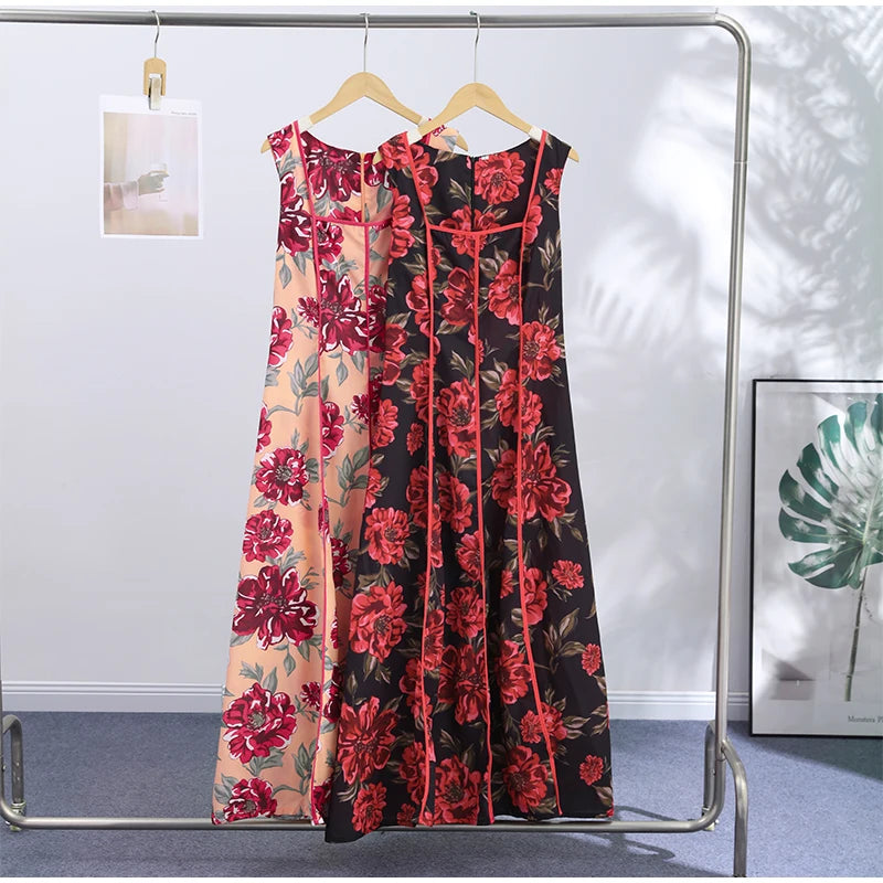 Women's Floral Sling Maxi Dress
