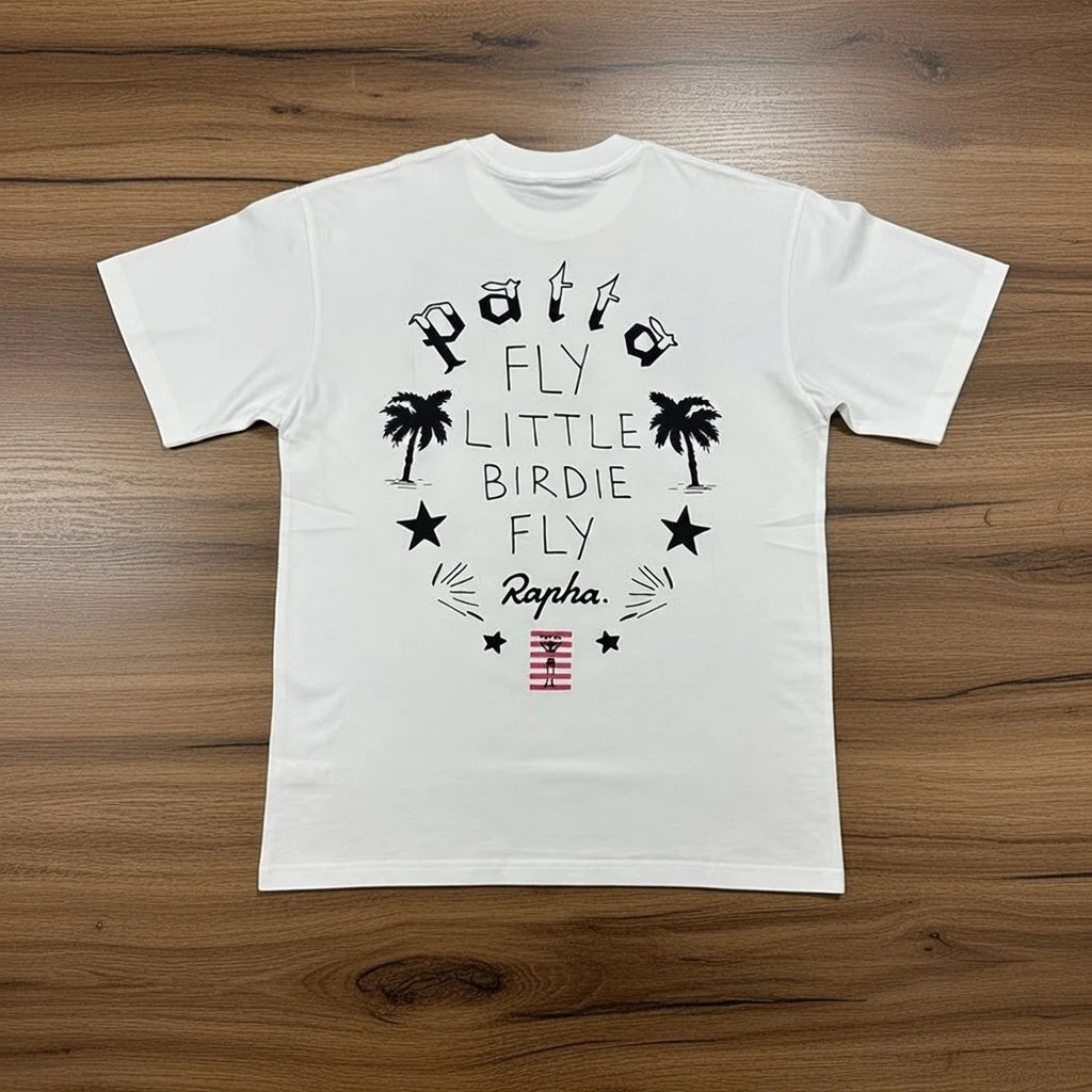 Palm Tree Star Print Streetwear T-Shirt