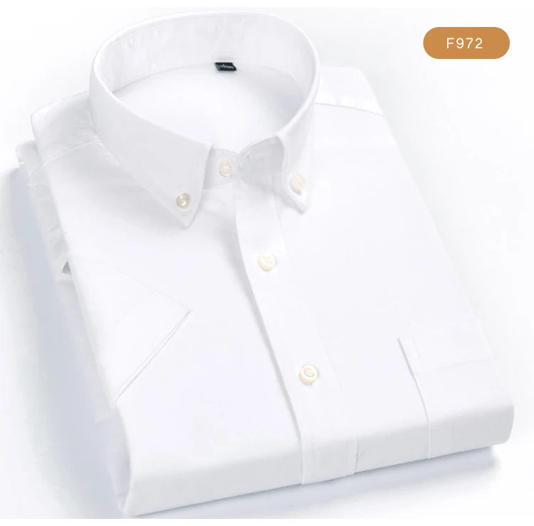 Men's Plaid Gingham Short Sleeve Shirt