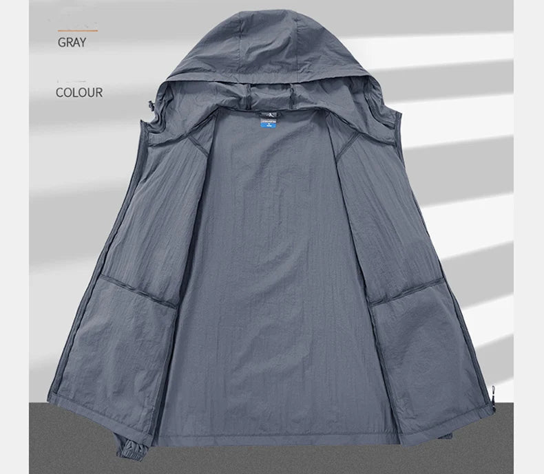 Men's Ultralight Hooded Sun Protection Jacket