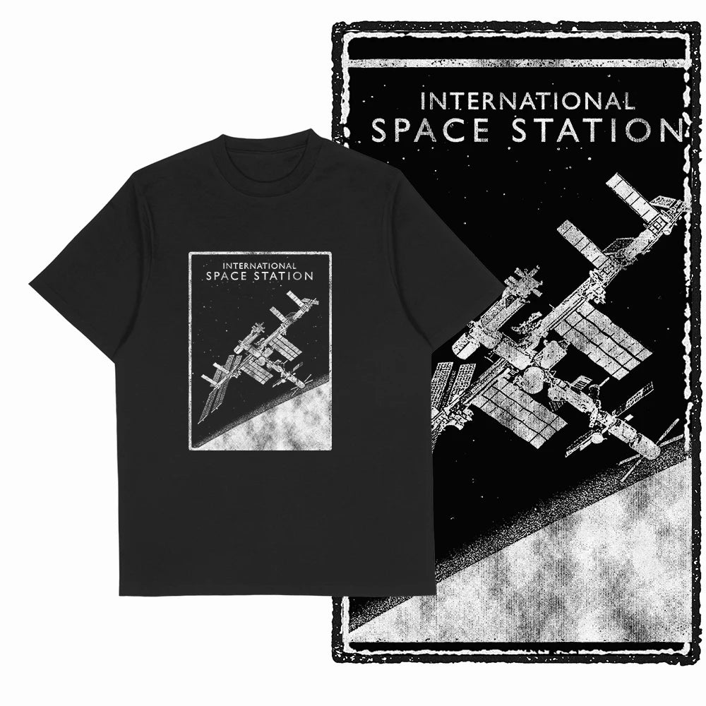 Men's Astronaut Moon Print Graphic T-Shirt