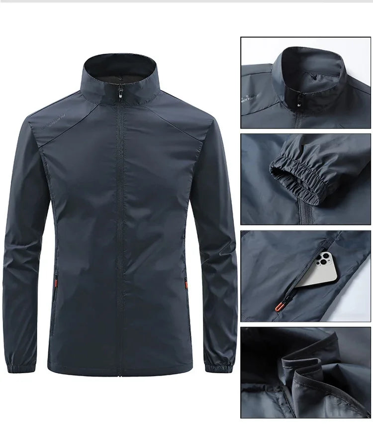 Men's Ultralight Zip-Up Skin Windbreaker