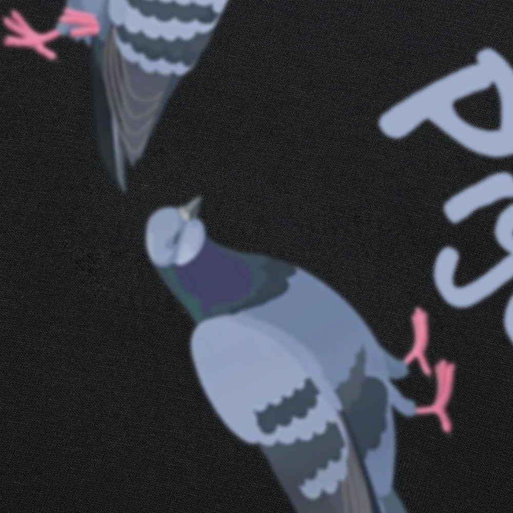 Funny Birdwatching Pigeon Graphic T-Shirt