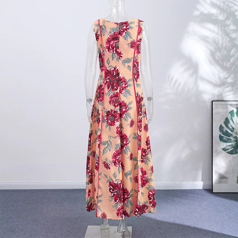 Women's Floral Sling Maxi Dress