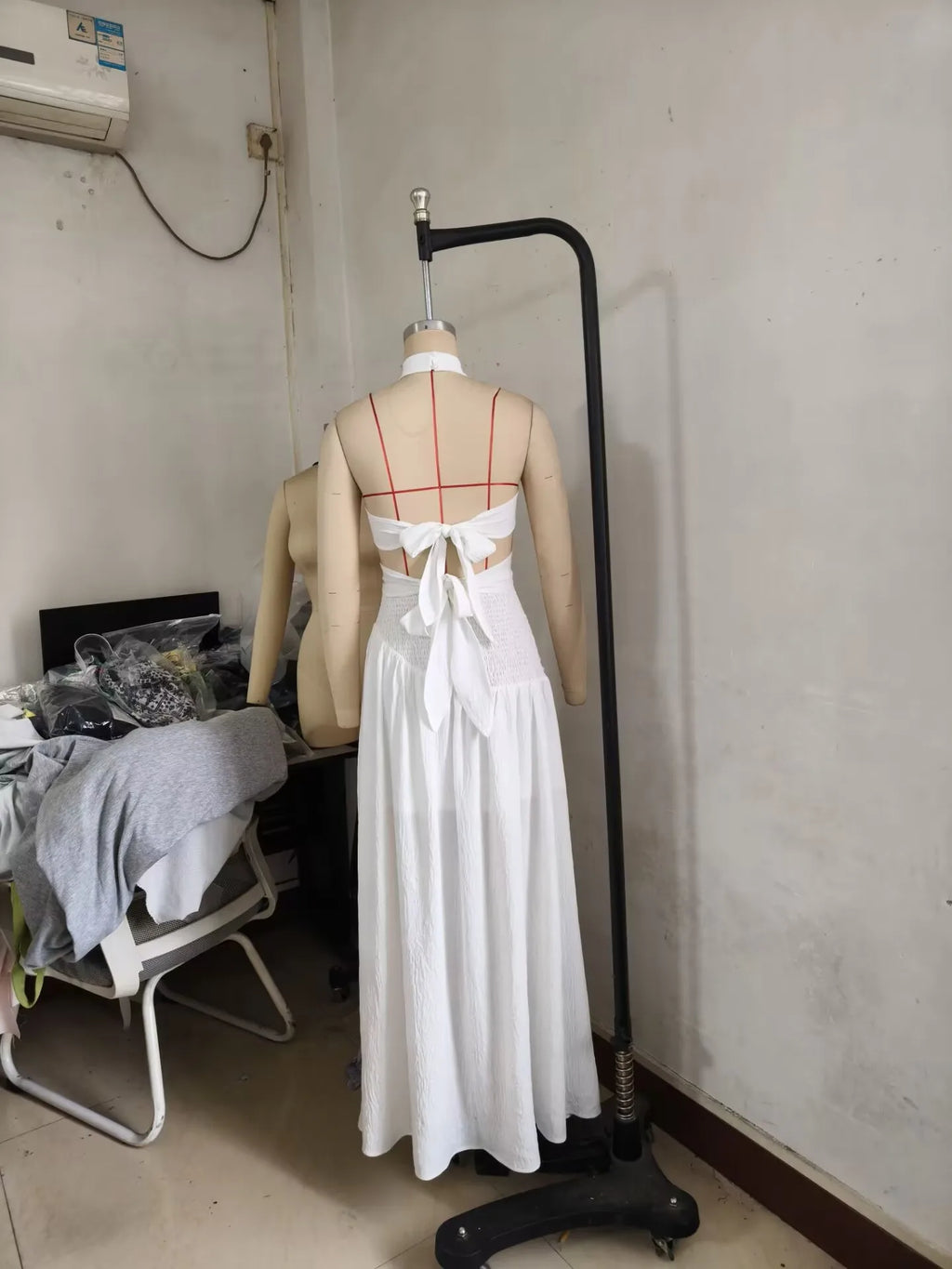 Women's Halter Top and Long Skirt 2-Piece Set