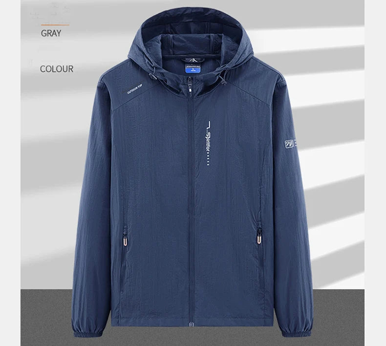 Men's Ultralight Hooded Sun Protection Jacket