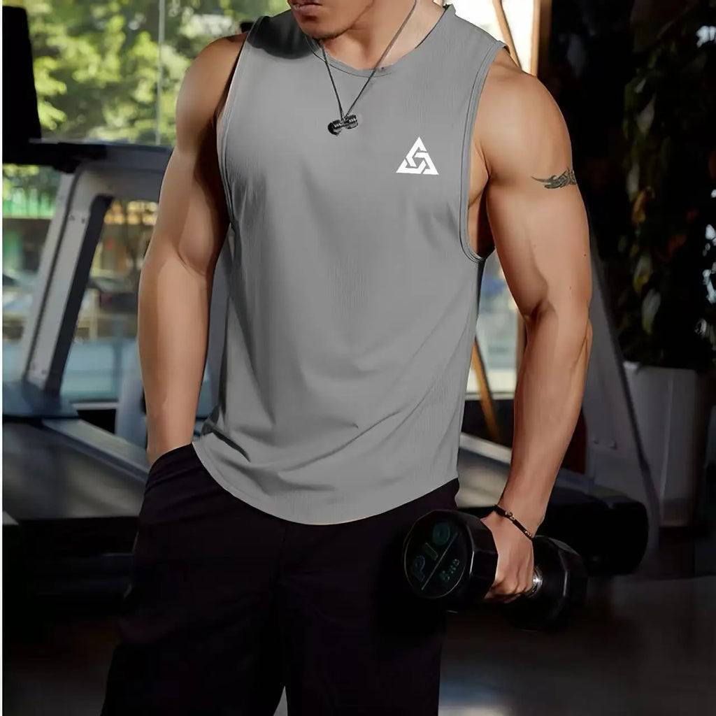 2025 Men’s Mesh Sports Vest Gym Running Tank Top Quick Dry Breathable Sleeveless