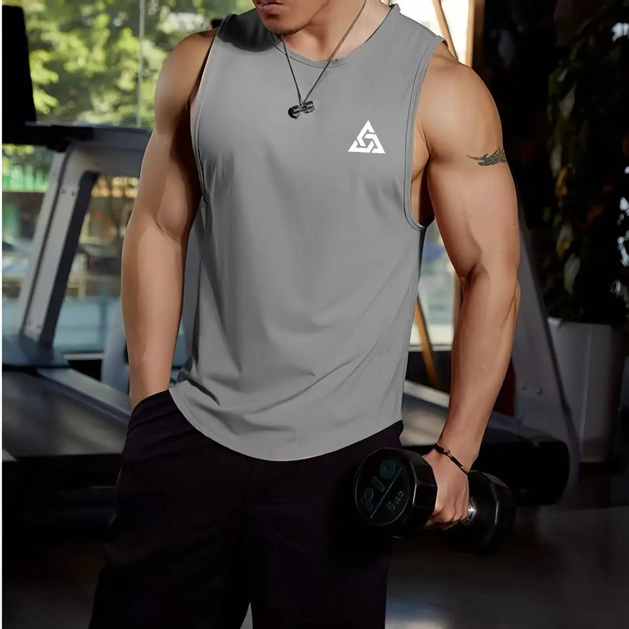 2025 Men’s Mesh Sports Vest Gym Running Tank Top Quick Dry Breathable Sleeveless