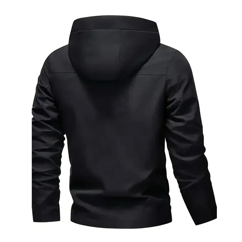 Men's Hooded Zip-Up Windbreaker