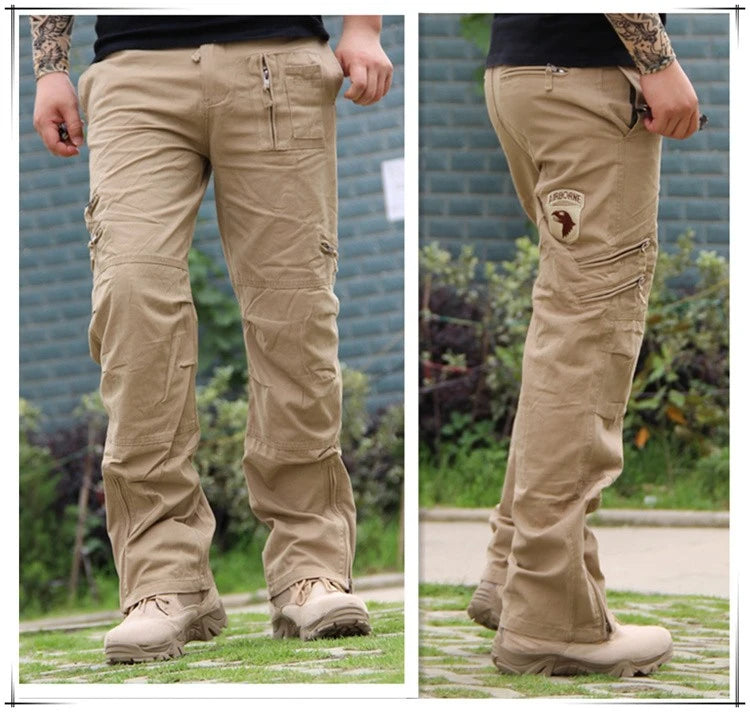 Men's Multi-Pocket Camo Cargo Pants