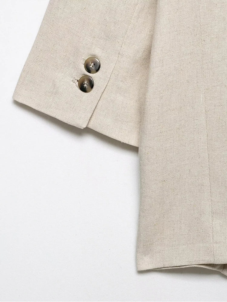 Women's Single Button Short Blazer