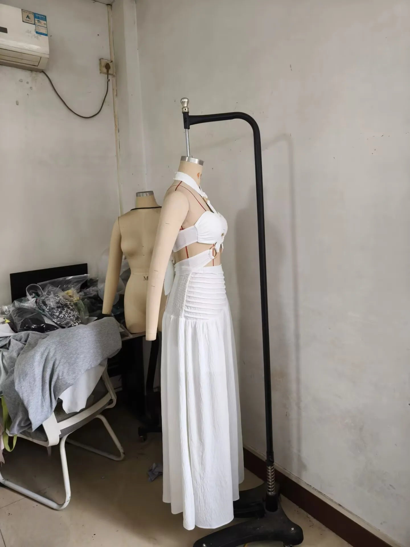 Women's Halter Top and Long Skirt 2-Piece Set